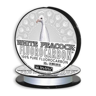Леска флюрокарбон Balsax "White Peacock" 30м 0,25 (5,53кг)